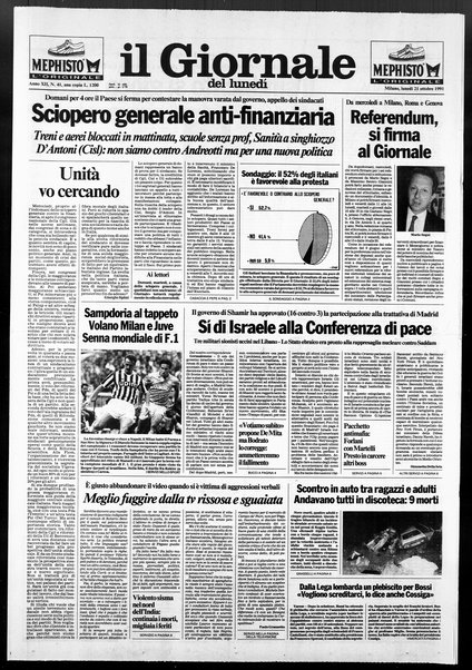 Il giornale del lunedi